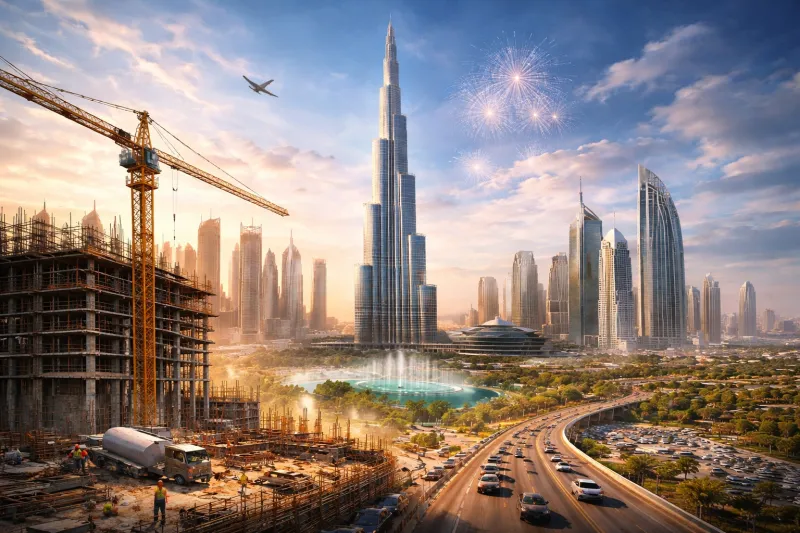 Dubai: from construction to skyline grandeur