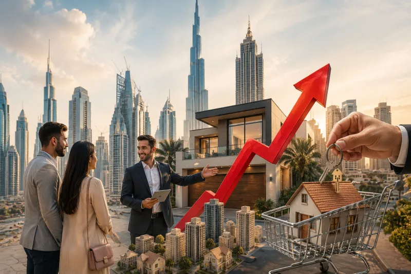 Luxury real estate market growth in city
