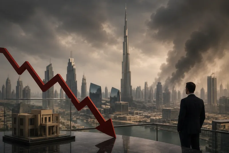 Real estate decline in a modern city