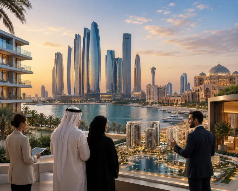 Luxury real estate by sunset waterfront