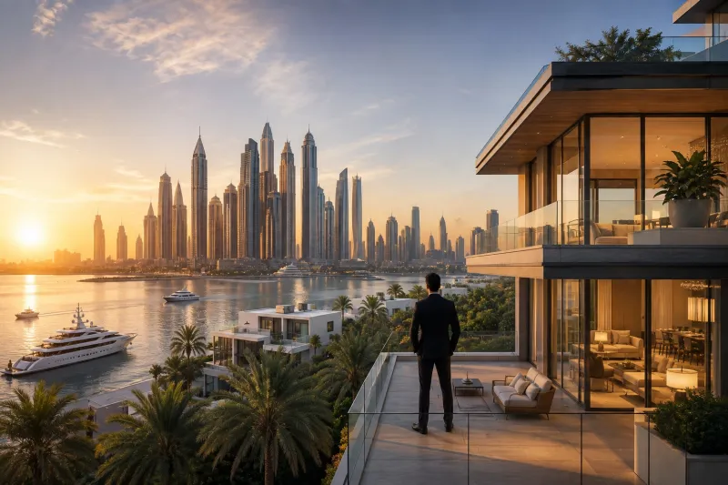 Sunset Luxury Over the Marina