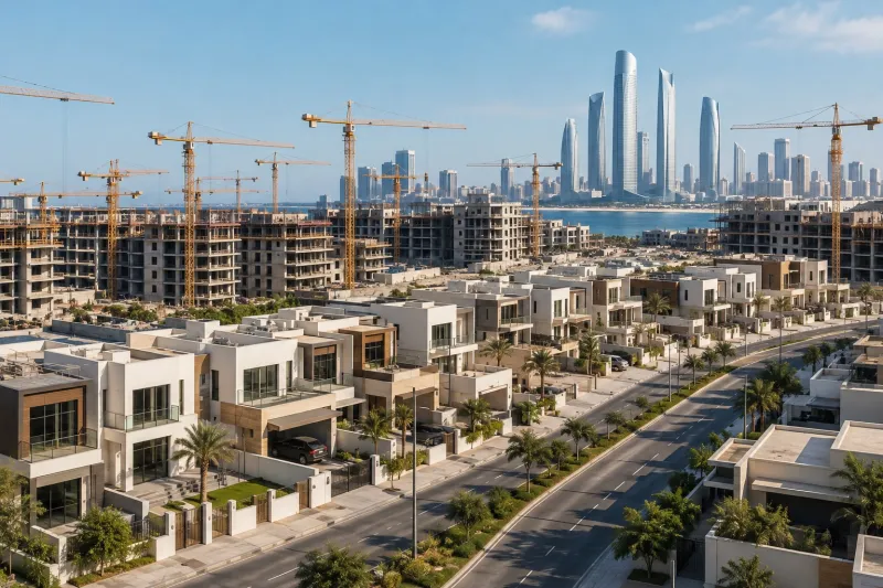 Coastal City Construction Panorama